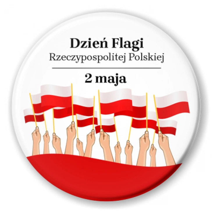 przypinka 2 maja Święto Flagi chorągiewki