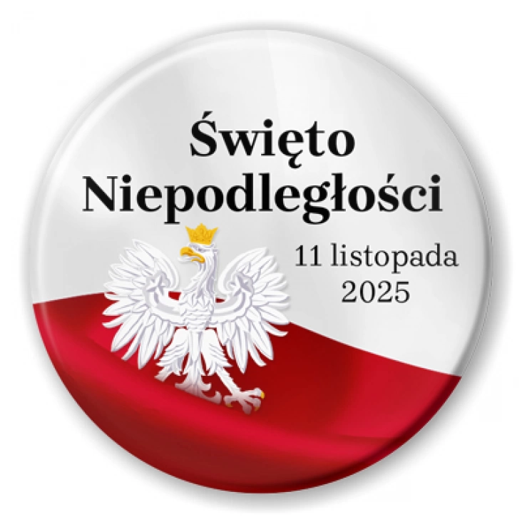 przypinka Święto Niepodległości orzeł i flaga