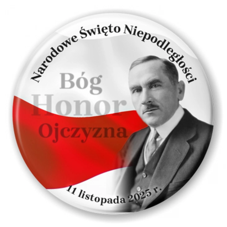 przypinka Święto Niepodległości Roman Dmowski