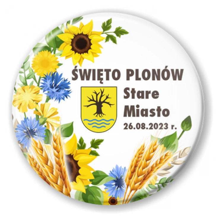 przypinka Święto Plonów Stare Miasto 2023