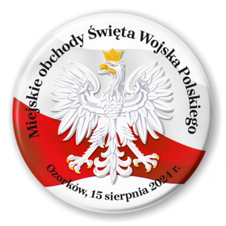 przypinka Święto Wojska Polskiego Ozorków