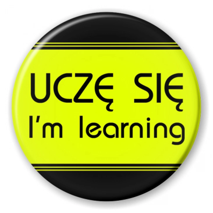 przypinka Uczę się learning