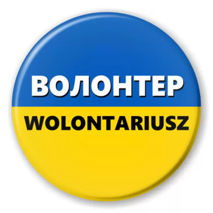 przypinka Wolontariusz Ukraina