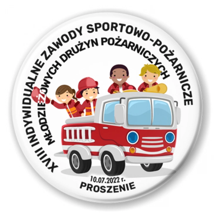 przypinka Zawody sportowo-pożarnicze Proszenie 2022