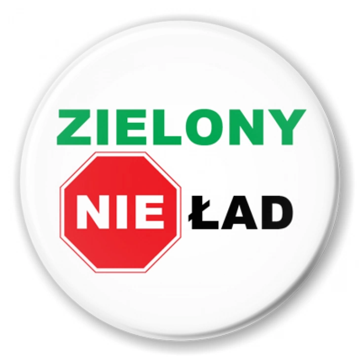 przypinka Zielony NIEład