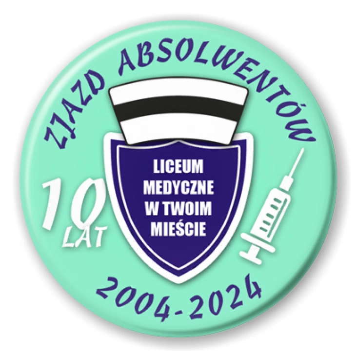 przypinka Zjazd Absolwenów Liceum Medyczne