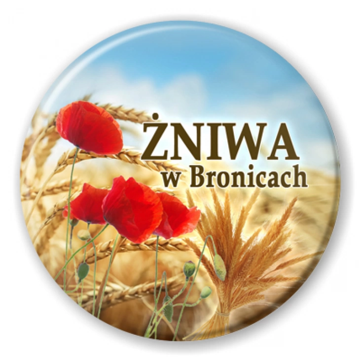 przypinka Żniwa w Bronicach 2023