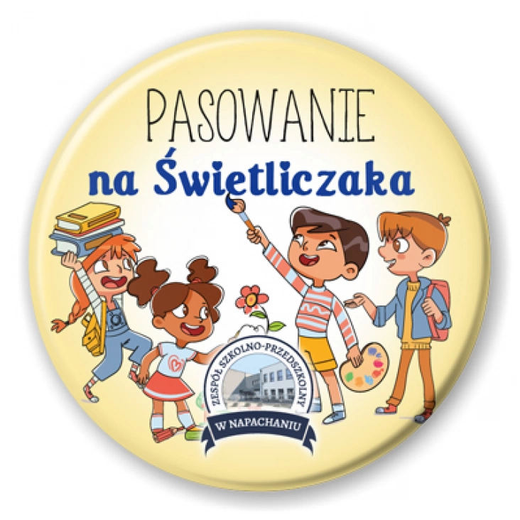 przypinka ZSP Napachanie Pasowanie na Świetliczaka