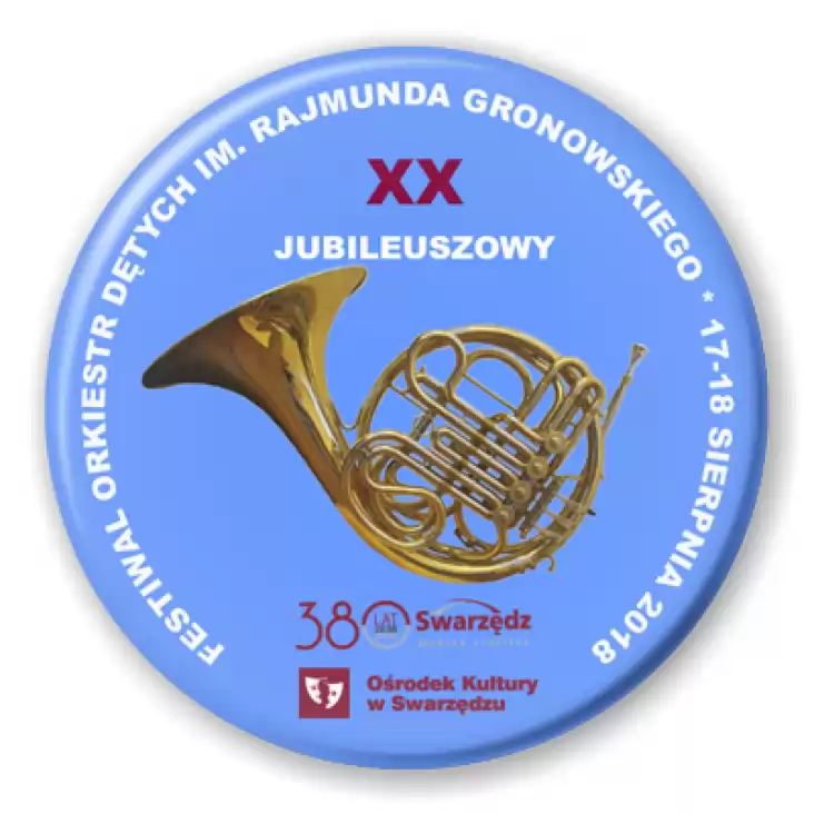 przypinka XX Festiwal Orkiestr Dętych