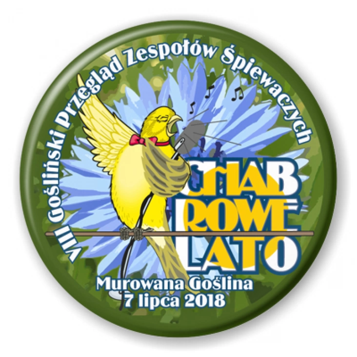 przypinka Chabrowe Lato 2018