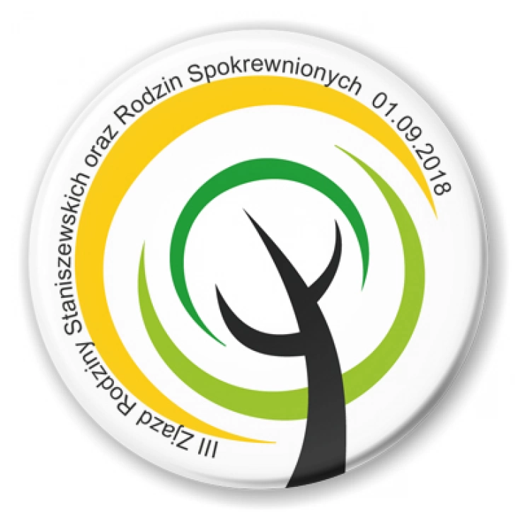 przypinka III Zjazd Rodziny Staniszewskich i Rodzin Spokrewnionych