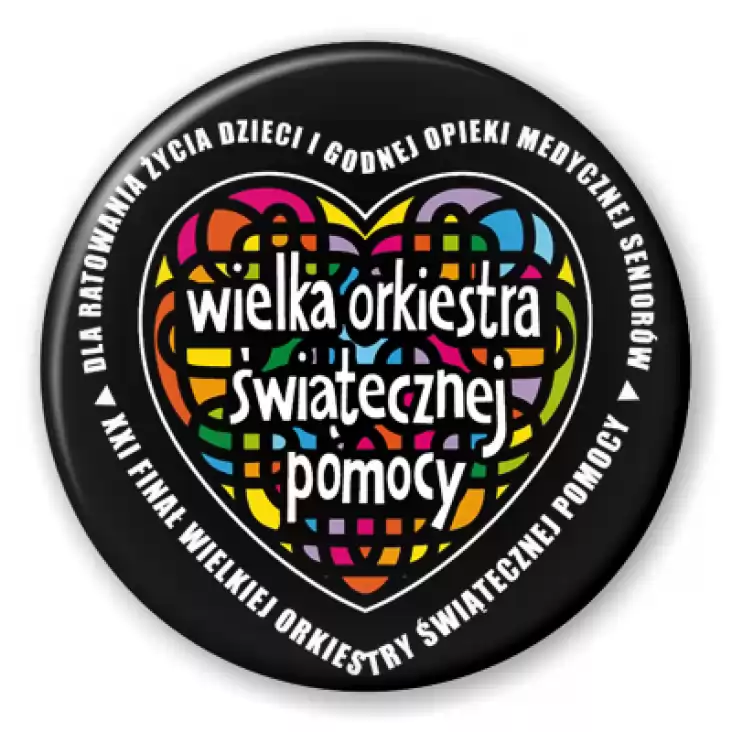 przypinka XXI Finał WOŚP - Poznań 2013