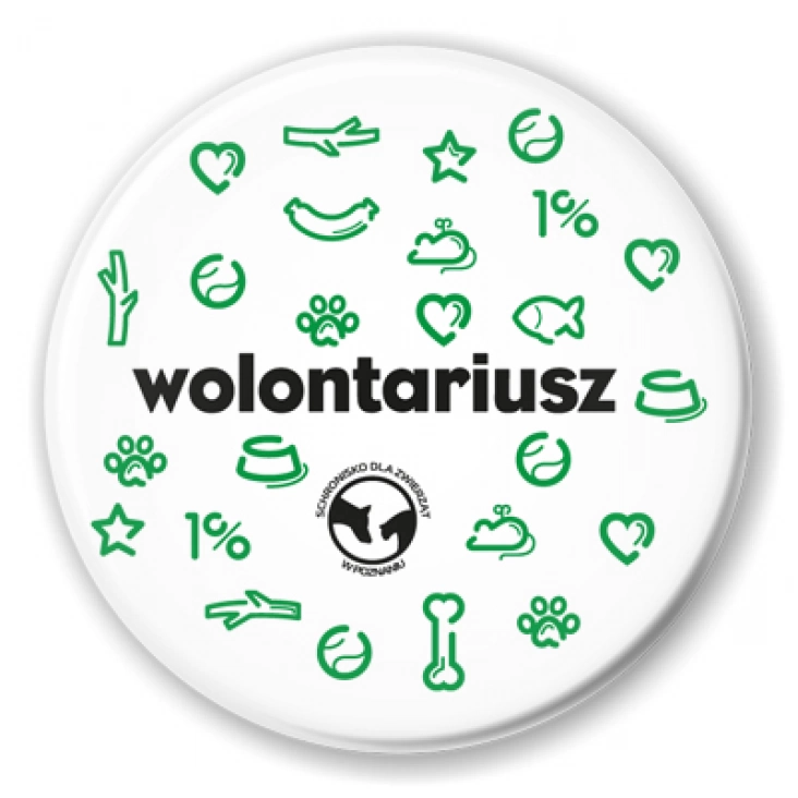 przypinka Wolontariusz