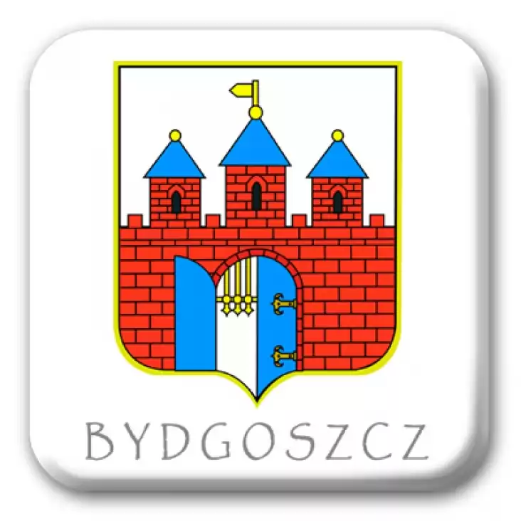 przypinka kwadrat Bydgoszcz