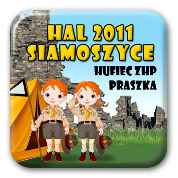 przypinka kwadrat HAL 2011 Siamoszyce