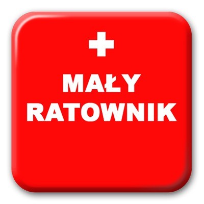 przypinka kwadrat pierwszej pomocy pierwsza pomoc