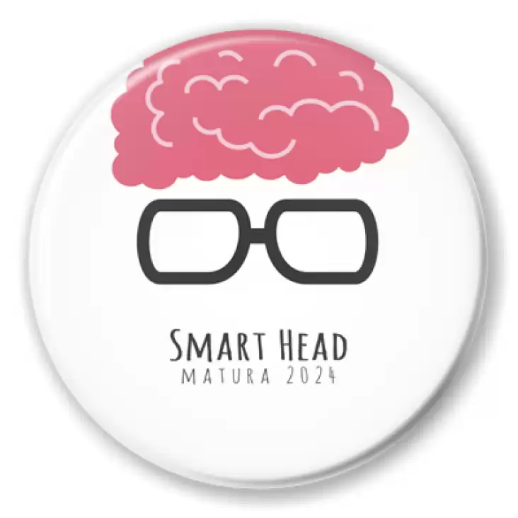 przypinka Matura smart head