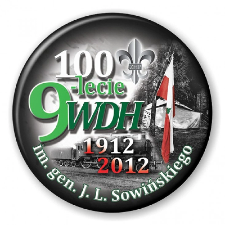 przypinka 100-lecie 9 WDH