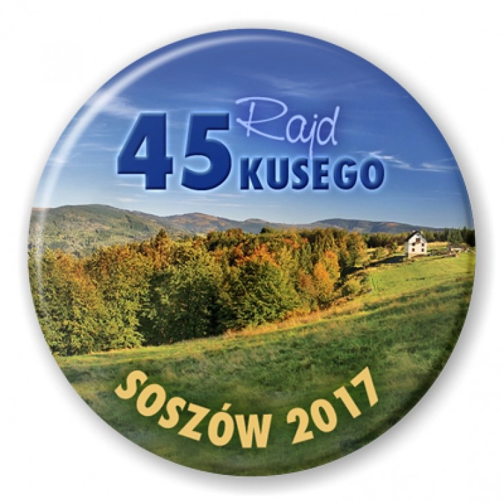przypinka 45 Rajd Kusego