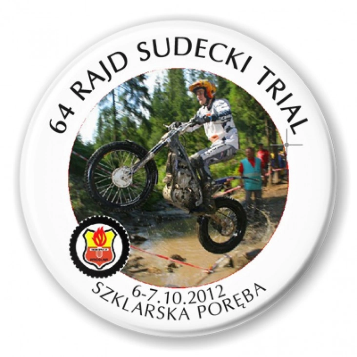 przypinka 64 Rajd Studencki Trial
