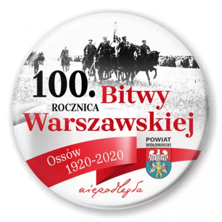 przypinka 100. rocznica Bitwy Warszawskiej