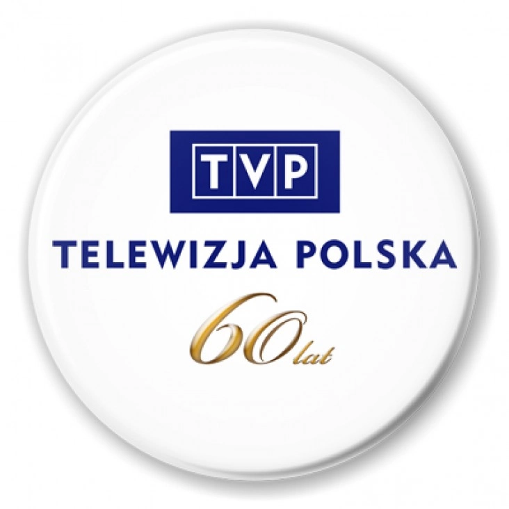 przypinka 60 lat TVP