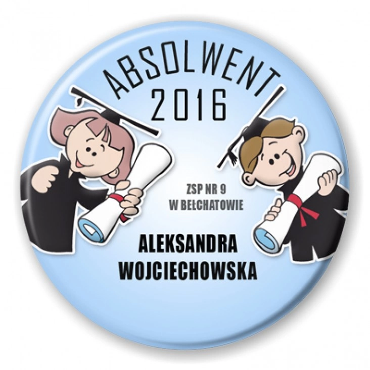 przypinka Absolwent 2016