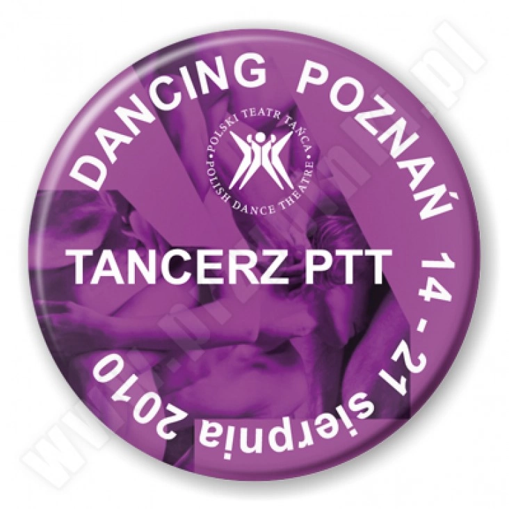 przypinka Dancing Poznań 2010 - tancerz PTT