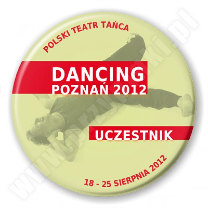 przypinka Dancing Poznań 2012 - uczestnik