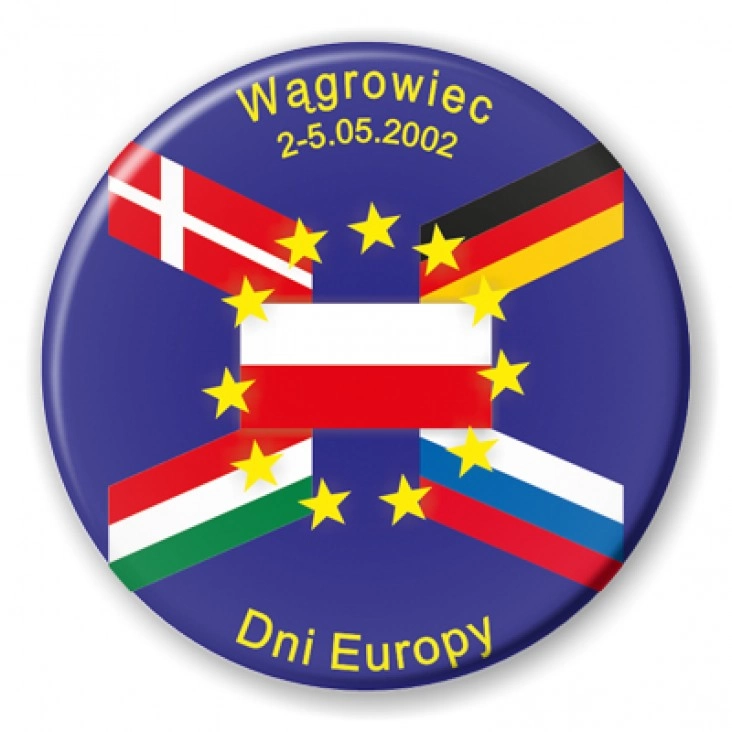 przypinka Dni Europy - Wągrowiec 2002