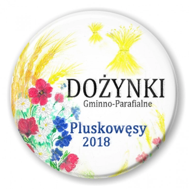 przypinka Dożynki Pluskowęsy 2018