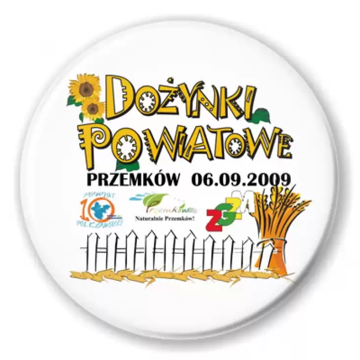 przypinka Dożynki Powiatowe - Przemków 2009