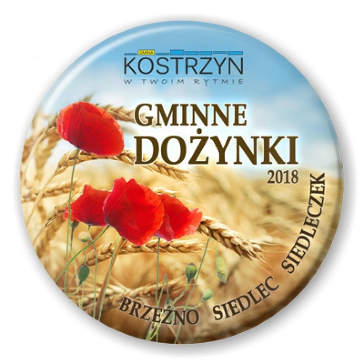 przypinka Gminne Dożynki 2018