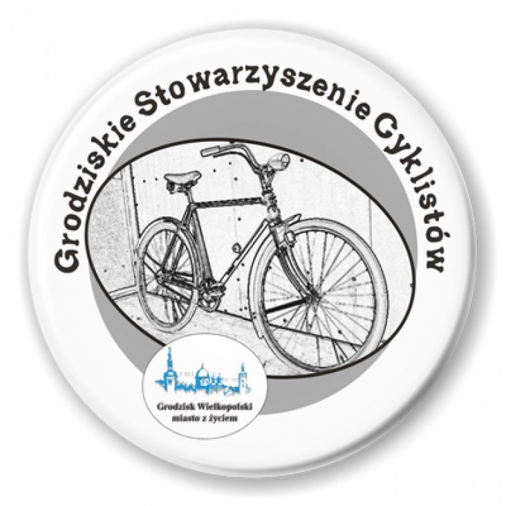 przypinka Grodziskie Stowarzyszenie Cyklistów