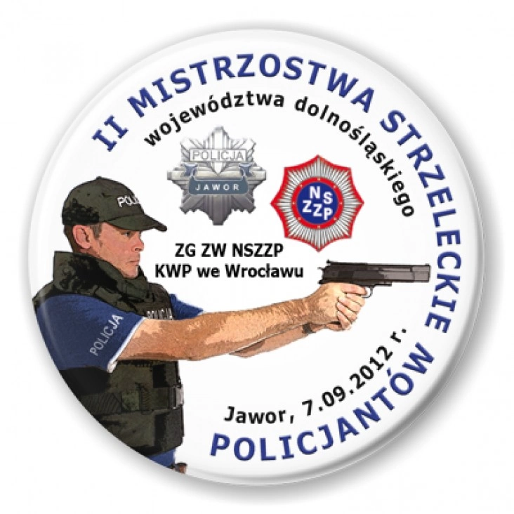 przypinka II Mistrzostwa Strzeleckie Policjantów