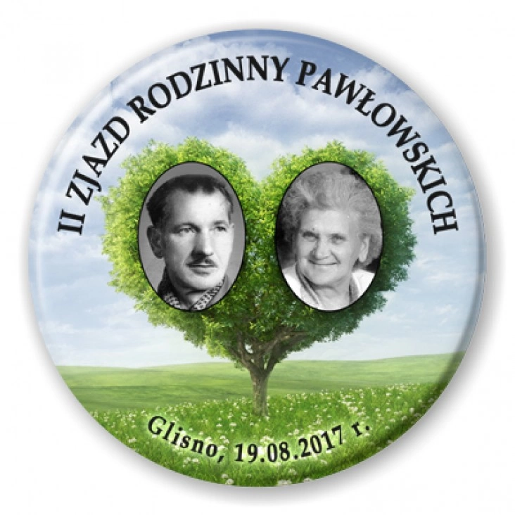 przypinka II Zjazd Rodziny Pawłowskich