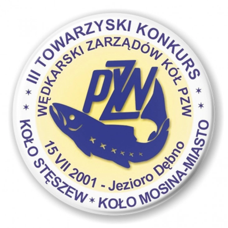 przypinka III Towarzyski Konkurs Wędkarski Zarządów Kół PZW