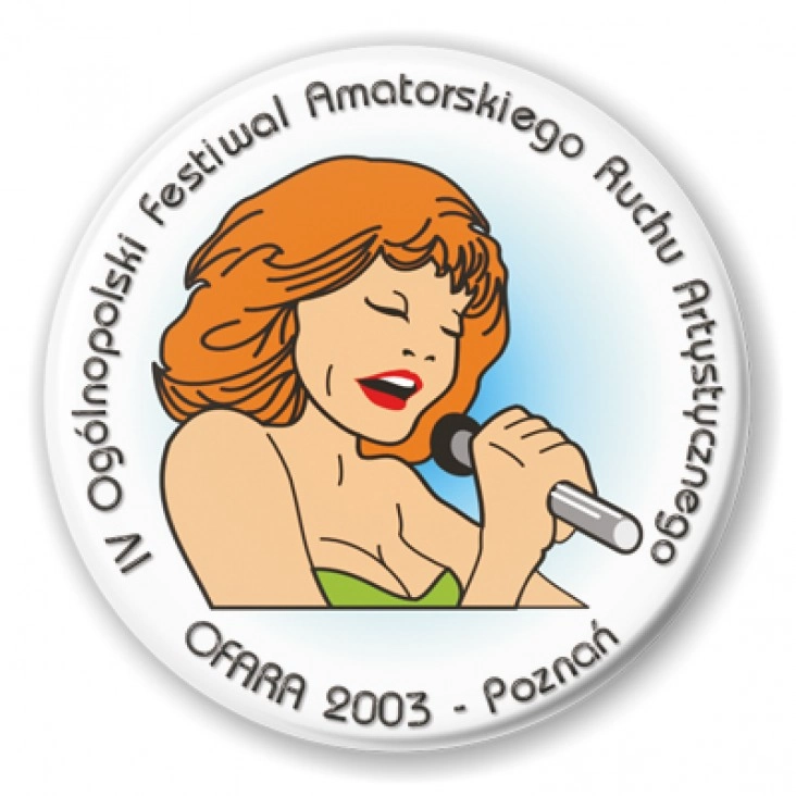 przypinka IV Ogólnopolski Festiwal Amatorskiego Ruchu Artystycznego