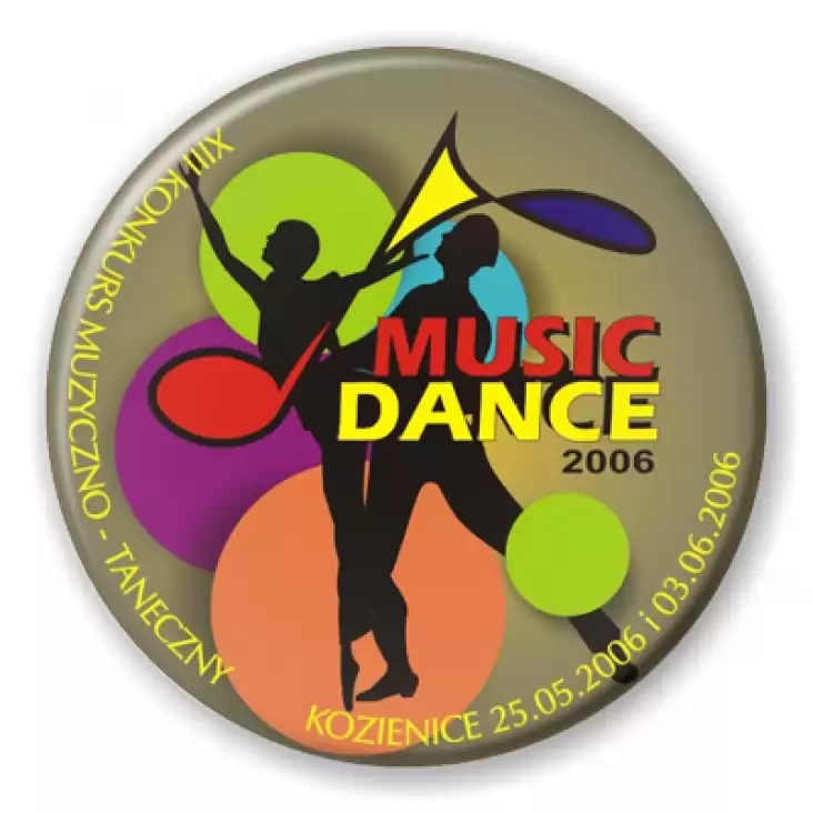 przypinka Music Dance