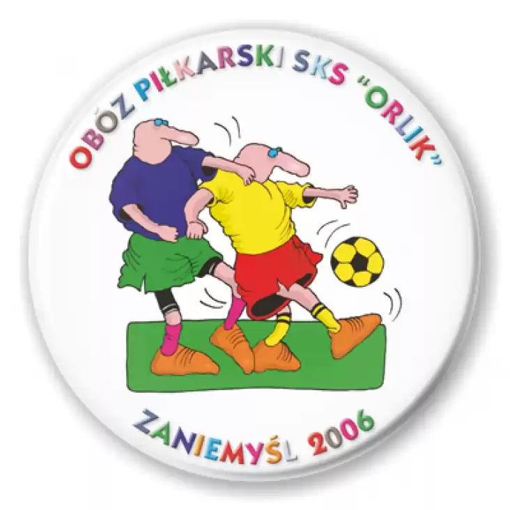 przypinka Obóz Piłkarski SKS Orlik