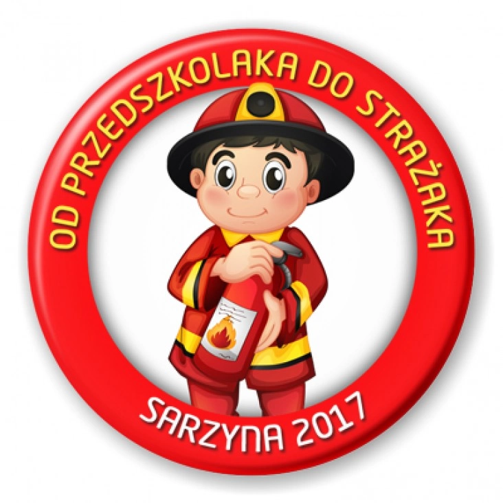 przypinka Od Przedszkolaka do Strażaka