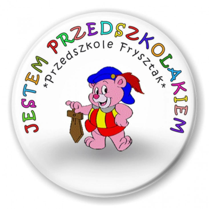 przypinka Przedszkole Frysztak - gumisie