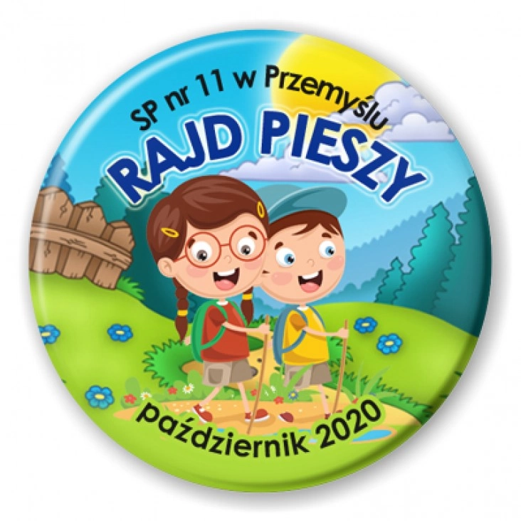 przypinka Rajd pieszy SP nr 11 w Przemyślu