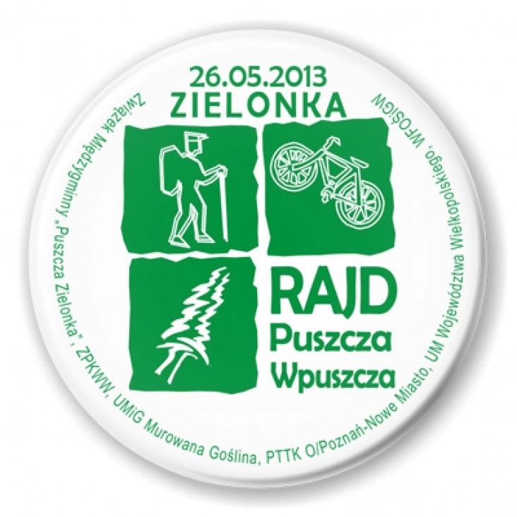 przypinka Rajd Puszcza Wpuszcza 2013