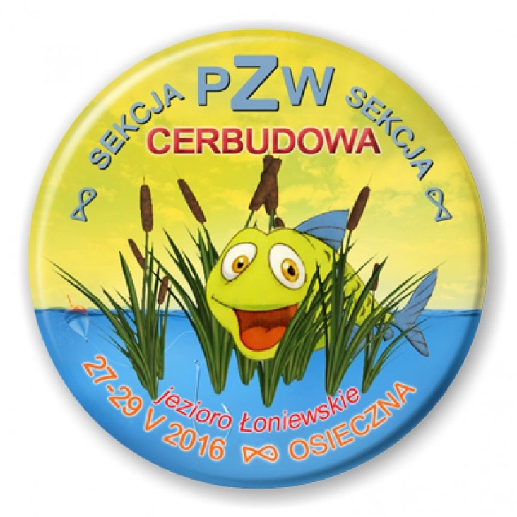 przypinka Sekcja PZW Cerbudowa