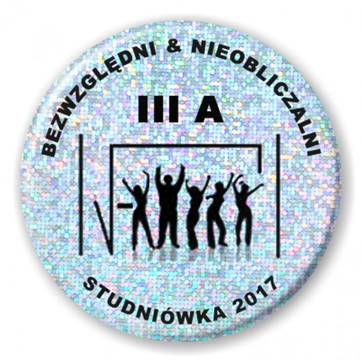 przypinka Studniówka - klasa III A