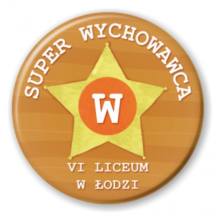 przypinka Super Wychowawca