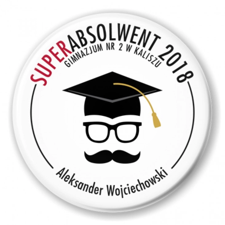 przypinka Superabsolwent 2018