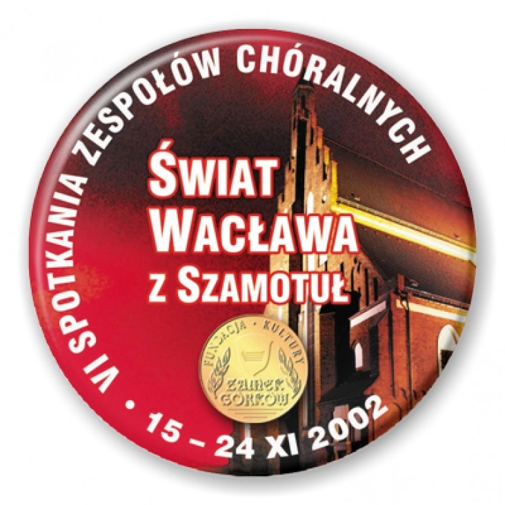 przypinka Świat Wacława z Szamotuł