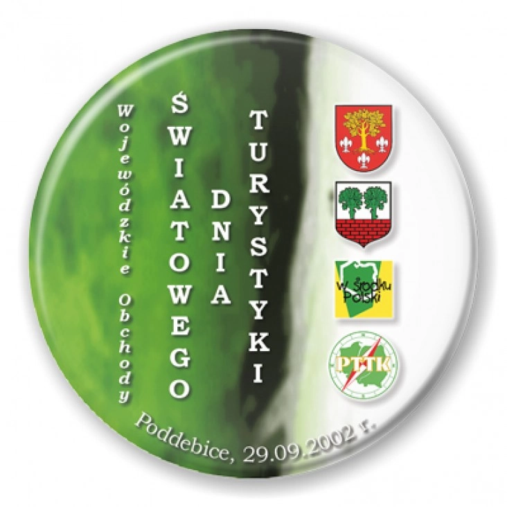 przypinka Światowy Dzień Turystyki 